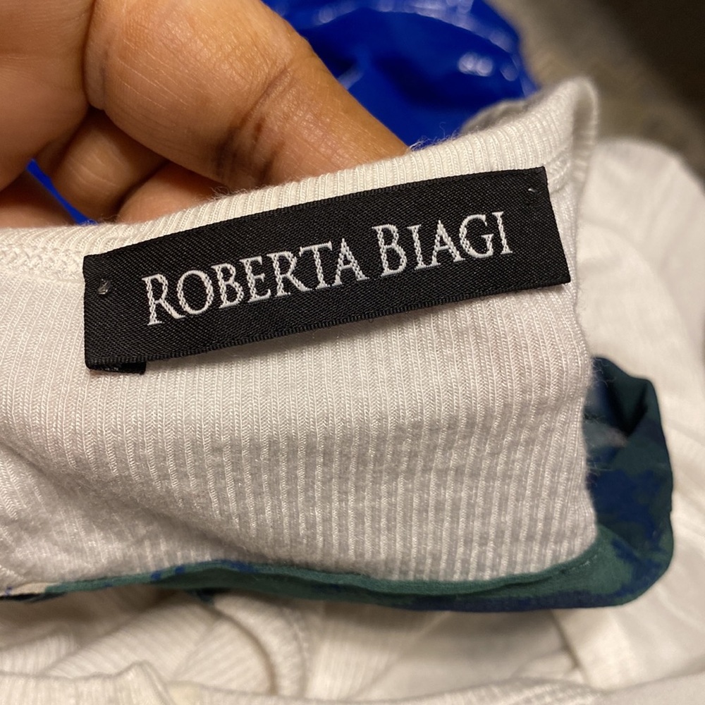 NWOT ROBERTA BIAGI WOMEN TOP With Details size L made in Italy - Picture 5 of 10